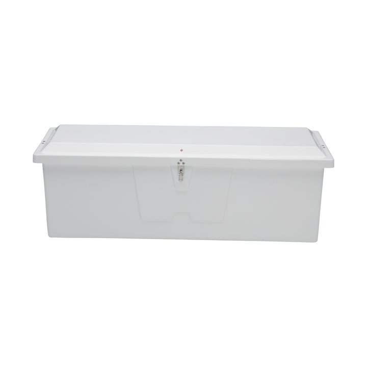 Stow N’ Go Standard Fiberglass Dock Box, Medium (24"H X 72"W X 23"D), White #83552