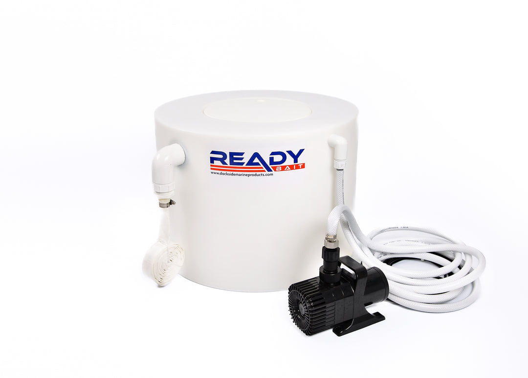 Ready Bait 30 Dock Livewell - (30 Gallon, Rotomolded, Equipped With Best-In-Class Pump and Drain System)
