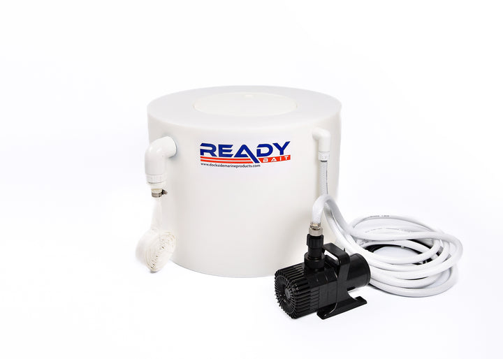 Ready Bait 30 Dock Livewell - (30 Gallon, Rotomolded, Equipped With Best-In-Class Pump and Drain System)