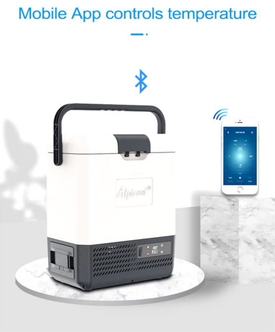 Alpicool Mini - Portable Outdoor Refrigerator / Freezer, Long-Lasting Battery, 110V/220V, 8.5 qt.