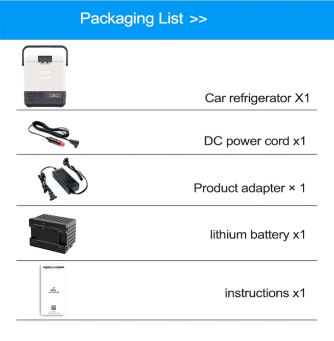 Alpicool Mini - Portable Outdoor Refrigerator / Freezer, Long-Lasting Battery, 110V/220V, 8.5 qt.