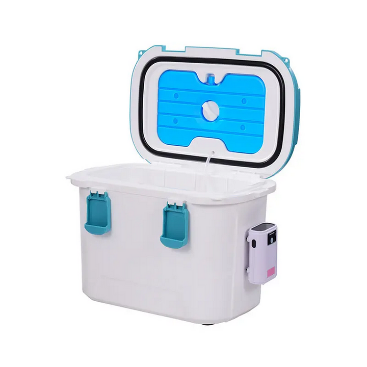 Ready Box 13QT Live Bait Cooler with Rechargeable Aerator and Ice Pack Lid