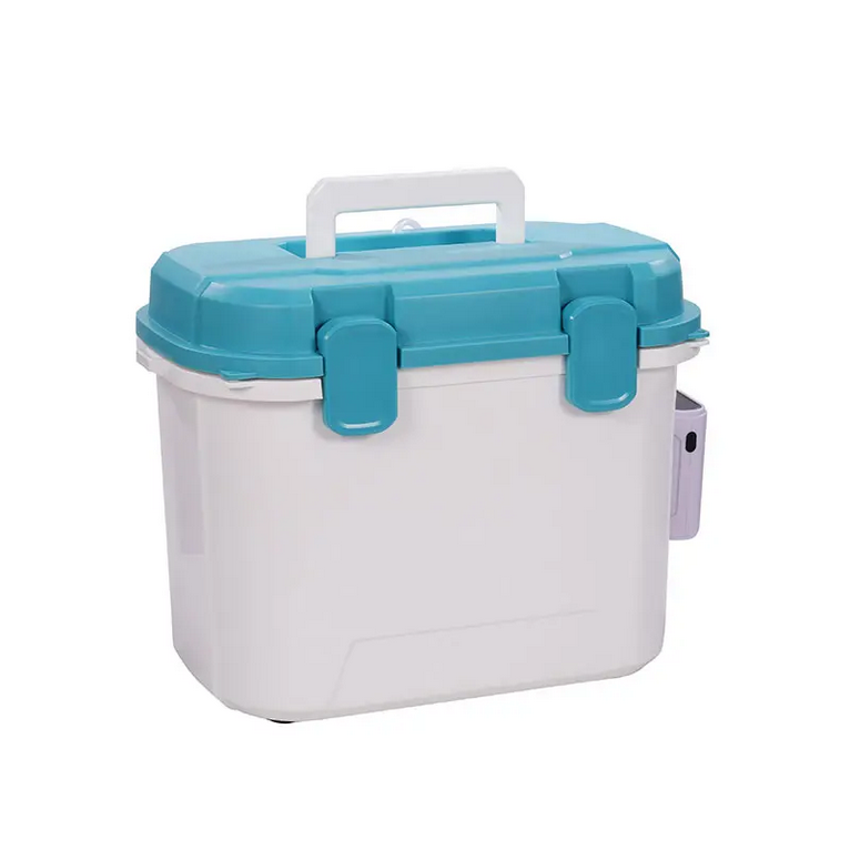 Ready Box 13QT Live Bait Cooler with Rechargeable Aerator and Ice Pack Lid
